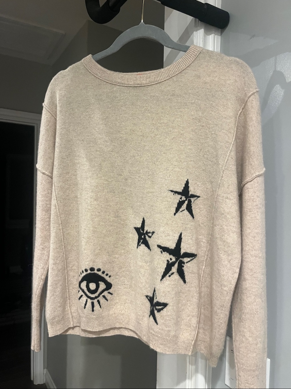 LABEL+ thread Cashmere Lucky Stars Scoop Neck - Picture 6 of 16